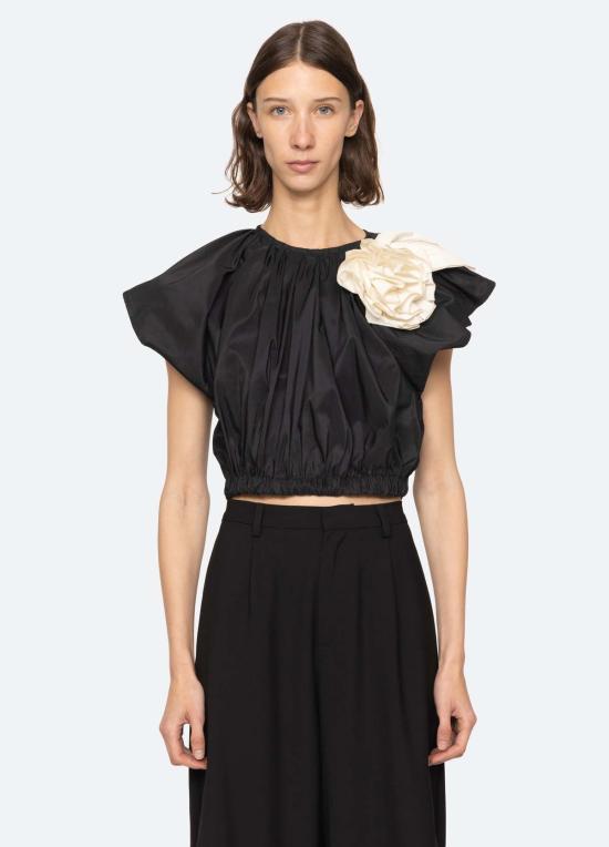  씨뉴욕 블라우스 시 니 로리 탑 블랙 - SEA NY