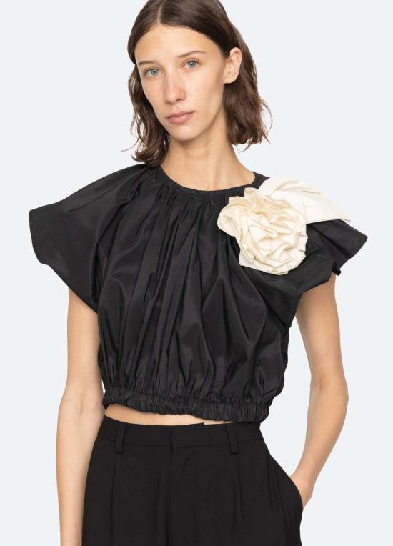  씨뉴욕 블라우스 시 니 로리 탑 블랙 - SEA NY