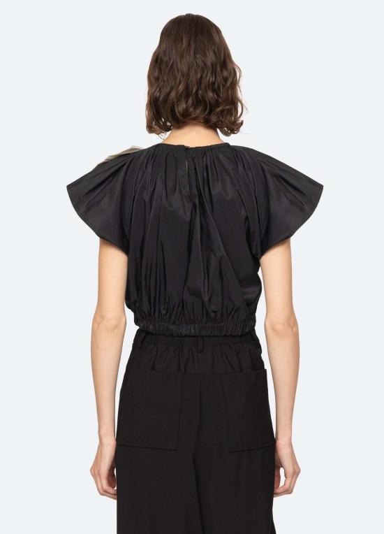  씨뉴욕 블라우스 시 니 로리 탑 블랙 - SEA NY