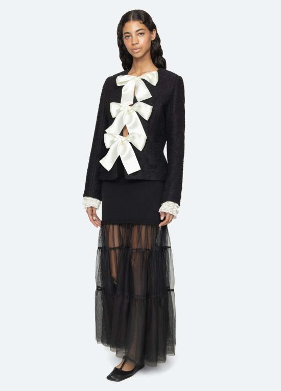  씨뉴욕 롱 스커트 Sea Ny 세라핀  블랙 - SEA NY