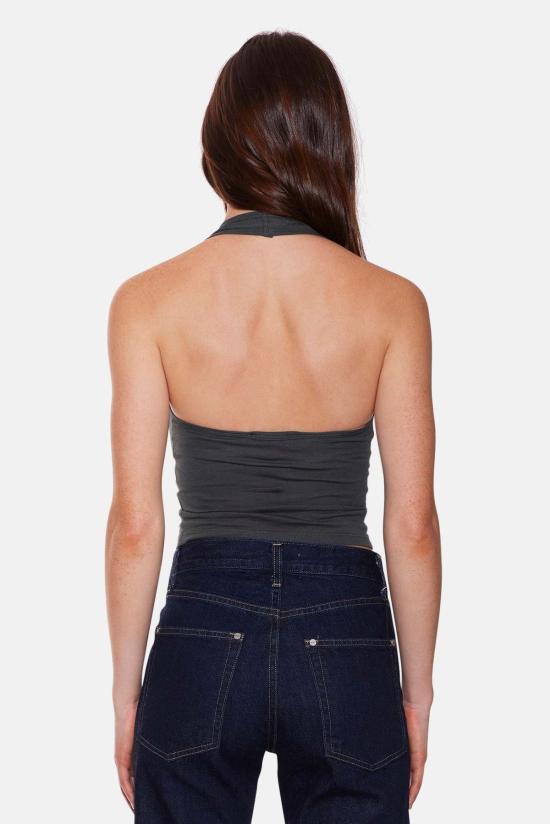  더 타일 클럽 민소매 티셔츠 타일 클럽 할리 럭스 홀터 탑 - THE TILE CLUB