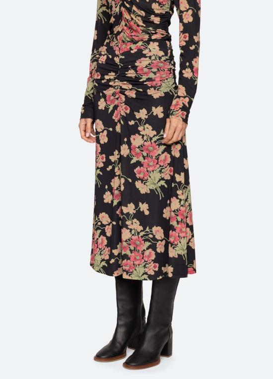  씨뉴욕 롱 스커트 시 나이 코넬리아  블랙 - SEA NY