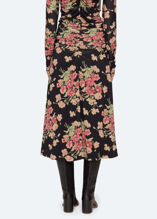  씨뉴욕 롱 스커트 시 나이 코넬리아  블랙 - SEA NY