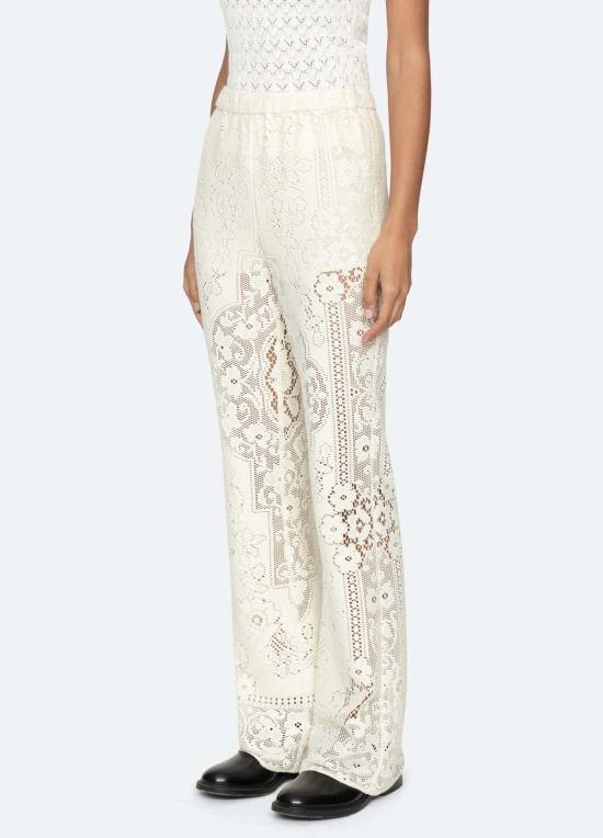  씨뉴욕 스트레이트 팬츠 시 나이 아리아나  크림 - SEA NY