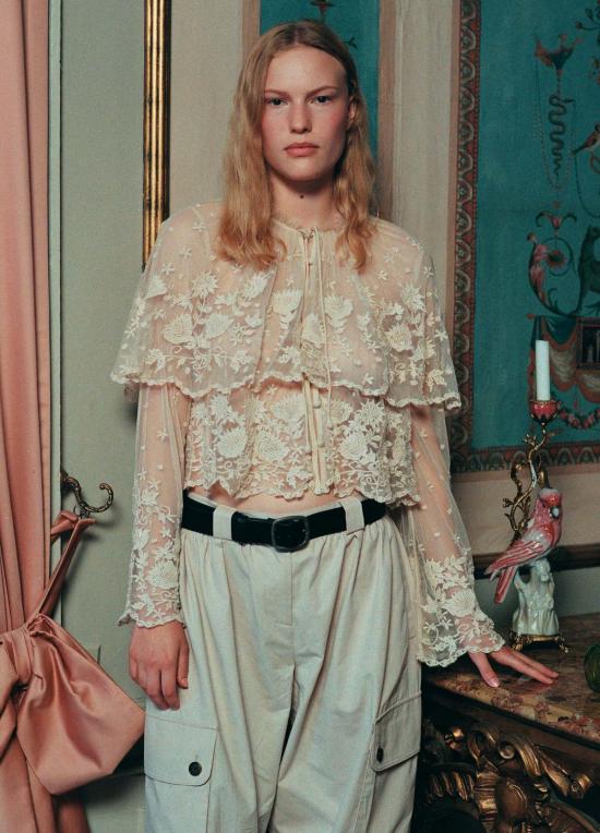  씨뉴욕 셔츠 시 니 브론테 탑 블러쉬