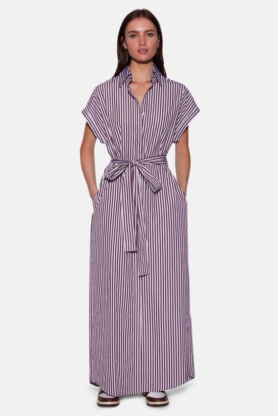  더 타일 클럽 롱 원피스 타일 클럽 메이드스톤 맥시 셔츠 드레스 - THE TILE CLUB