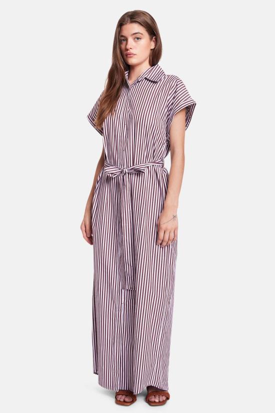  더 타일 클럽 롱 원피스 타일 클럽 메이드스톤 맥시 셔츠 드레스 - THE TILE CLUB