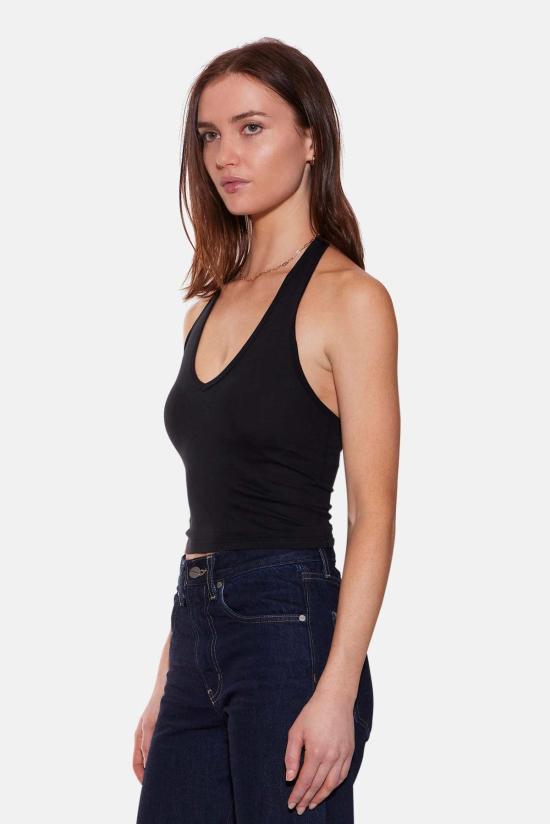  더 타일 클럽 민소매 티셔츠 타일 클럽 할리 럭스 홀터 탑 - THE TILE CLUB