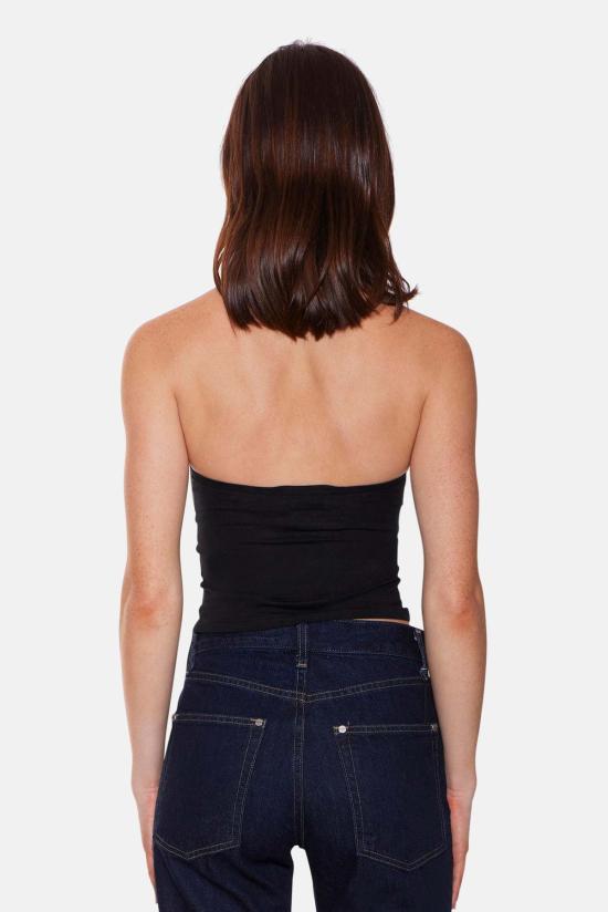  더 타일 클럽 민소매 티셔츠 타일 클럽 할리 럭스 홀터 탑 - THE TILE CLUB