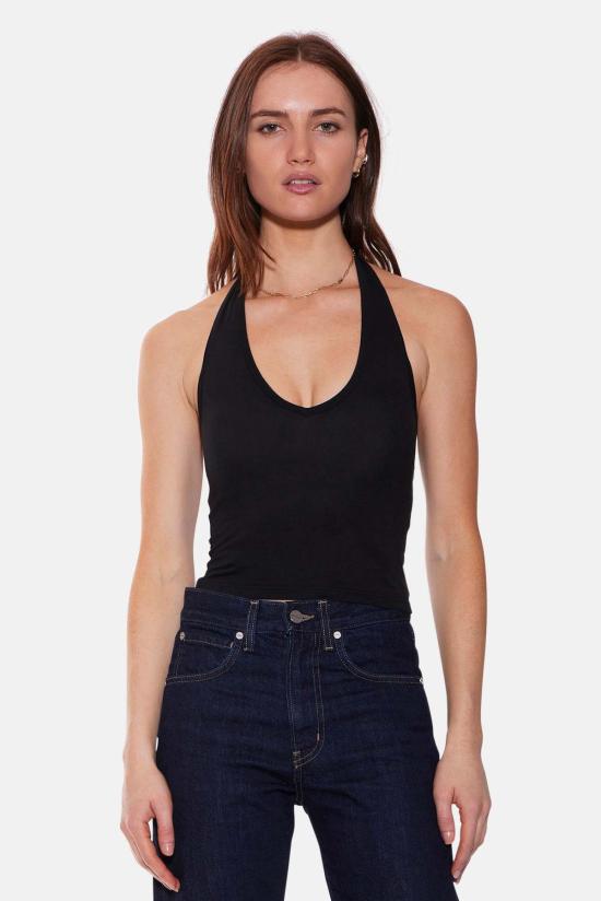  더 타일 클럽 민소매 티셔츠 타일 클럽 할리 럭스 홀터 탑