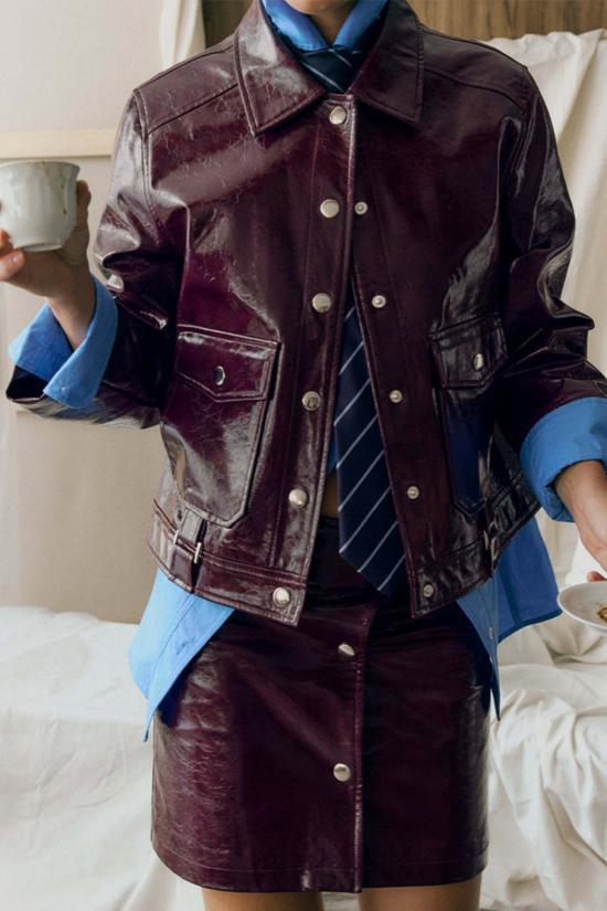  LAAGAM 자켓 라감 브루나 재킷 플럼 - OTHER BRANDS