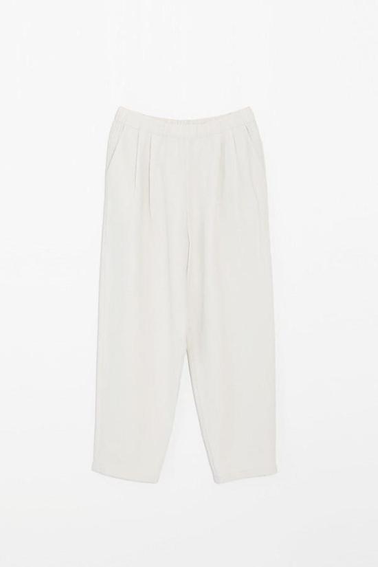  에밤에바 스트레이트 팬츠 에바 에바 턱  에크루