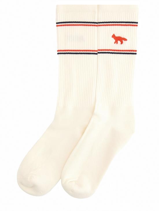 25FW 오트리 X 메종키츠네 양말 SOPU MK4W WHITE - AUTRY X MAISON KITSUNE