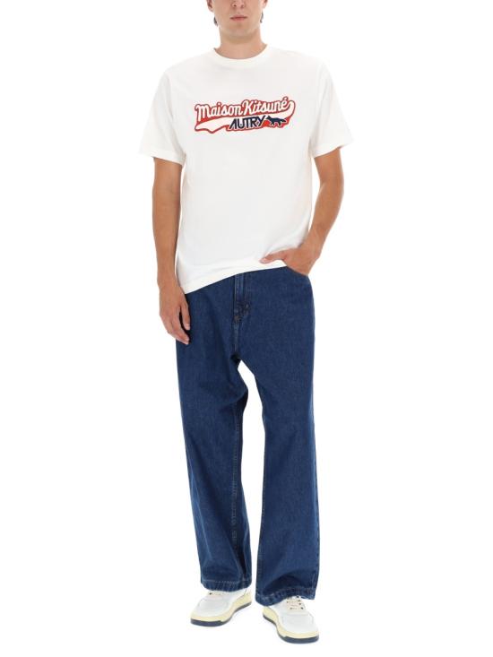 26SS 오트리 X 메종키츠네 반팔 티셔츠 TSPX MK2W WHITE - AUTRY X MAISON KITSUNE