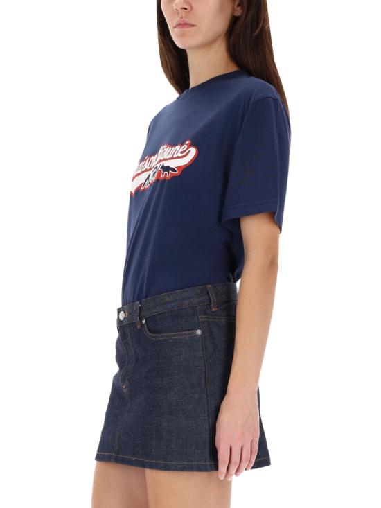 26SS 오트리 X 메종키츠네 반팔 티셔츠 TSPX MK2B BLUE - AUTRY X MAISON KITSUNE