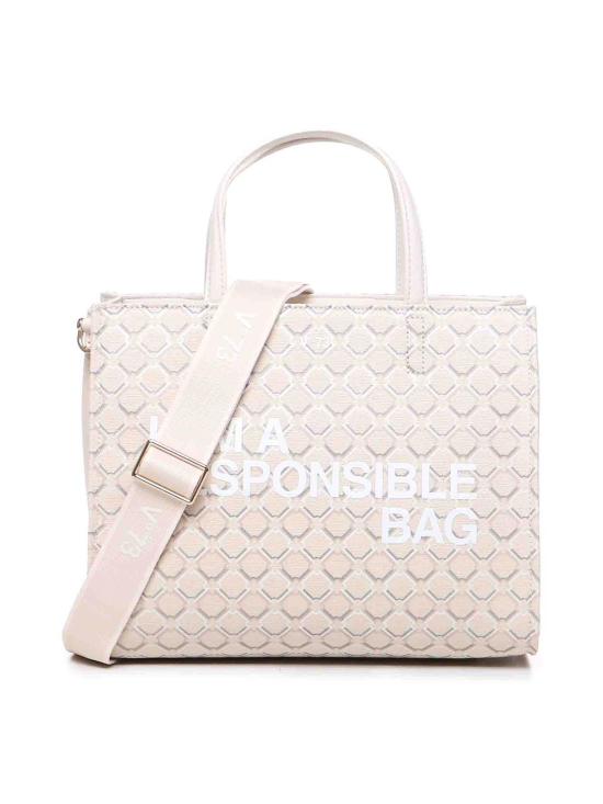  브이73 토트백 73BS7Q901RESPONSIBILITYLOGOOFFWHITE White
