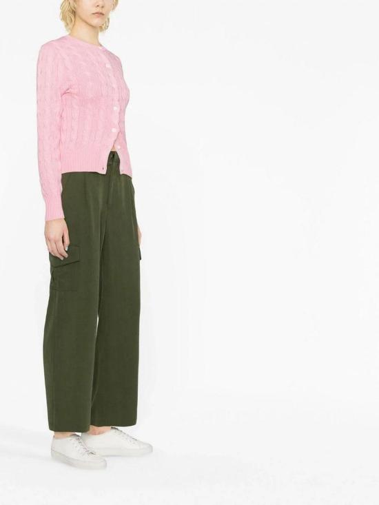  폴로 랄프로렌 포니 로고 자수 케이블 니트 크루넥 가디건 211891643003 Nude Neutrals - POLO RALPH LAUREN