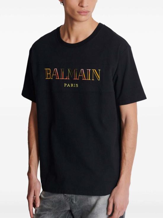  발망 반팔 티셔츠 DH0EG006BC81EAH Multicolour - BALMAIN