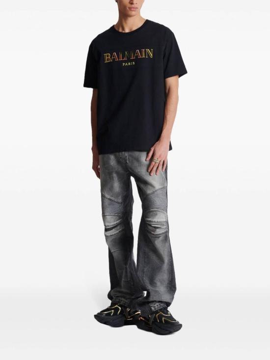  발망 반팔 티셔츠 DH0EG006BC81EAH Multicolour - BALMAIN