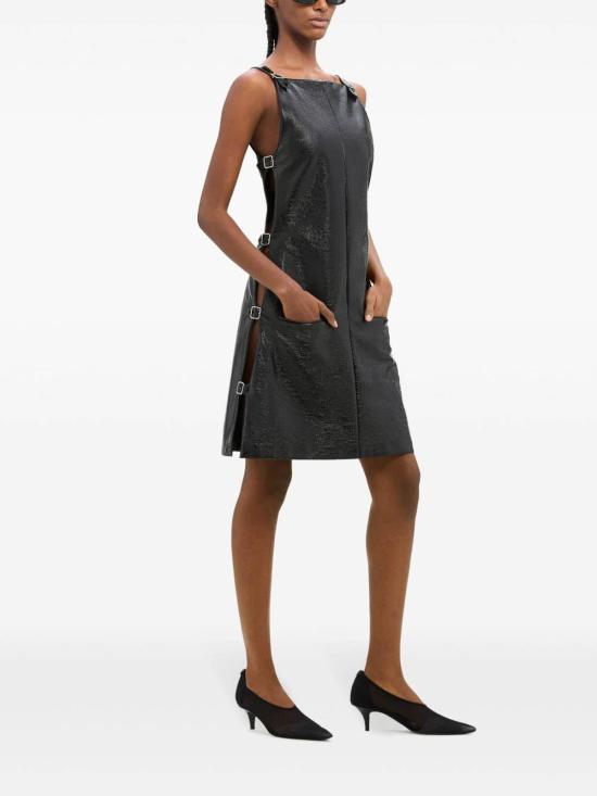 25FW 쿠레쥬 미디 스커트 324CRO451VY00159999 Black - COURREGES