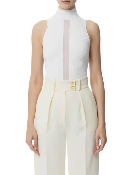 25SS 엘리자베타프랜치 민소매 티셔츠 TK28S51E2360 White - ELISABETTA FRANCHI