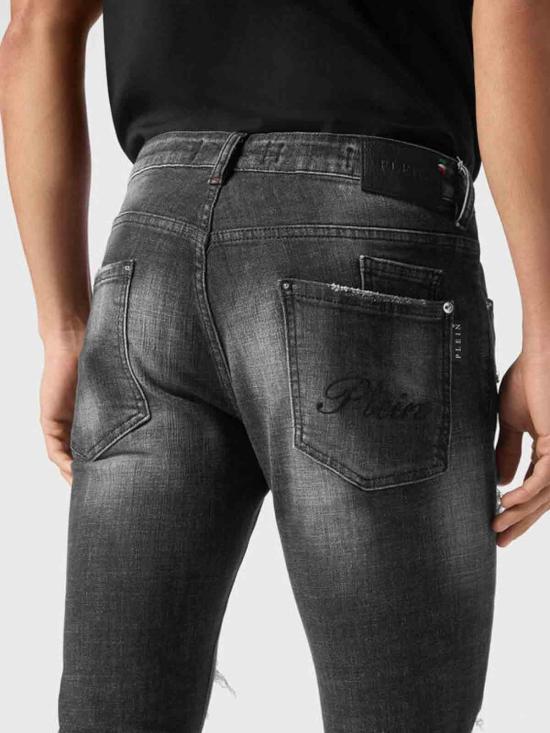 26SS 필립 플레인 스트레이트 팬츠 SAECMDT4006PDE004N02RX Black - PHILIPP PLEIN