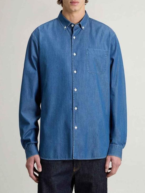 26SS 울리치 긴팔 셔츠 CFWOSI0166MRUT40633501 Denim - WOOLRICH