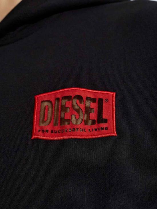 25FW 디젤 후드 티셔츠 A164690BMBJ9XX Black - DIESEL