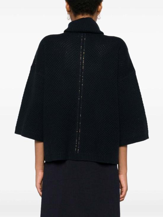  파비아나 필리피 긴팔 티셔츠 MAD224F525L0385131 Blue - FABIANA FILIPPI