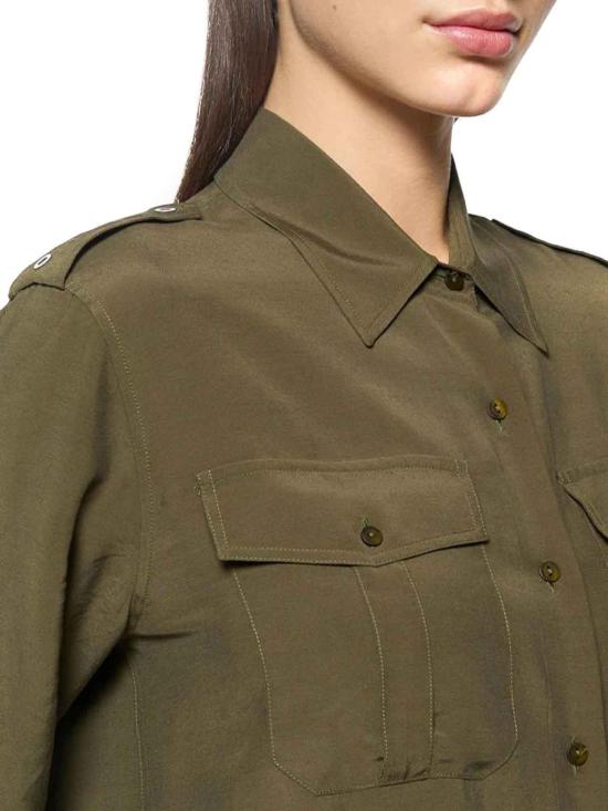  돈답 셔츠 DC379IF0040DXXX633 Green - DONDUP