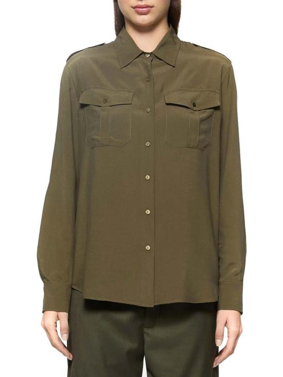  돈답 셔츠 DC379IF0040DXXX633 Green - DONDUP