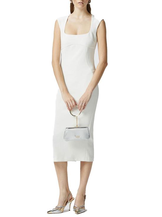  핑코 미디 원피스 103960A20AZ10 White - PINKO