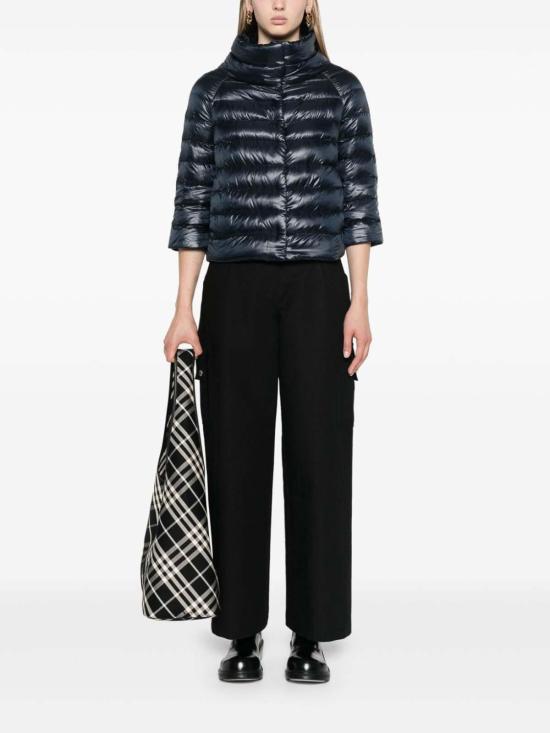  에르노 소피아 레귤러 핏 케이프 다운 자켓 PI0046DIC12017Z9200 Blue - HERNO