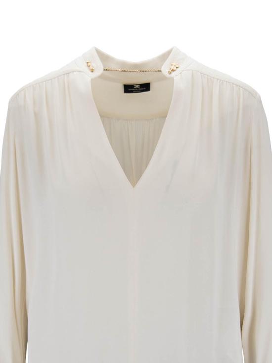 25SS 엘리자베타프랜치 블라우스 CA03037E2193 Cream - ELISABETTA FRANCHI