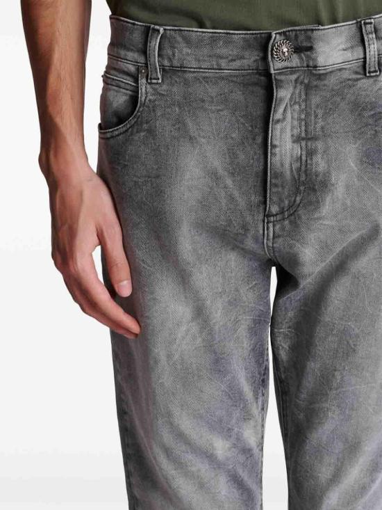  발망 스트레이트 팬츠 DH1MI043DE739FK Grey - BALMAIN
