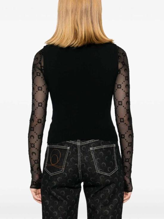  마린세르 민소매 티셔츠 WTK043ACKNI0511BK99 Black - MARINE SERRE