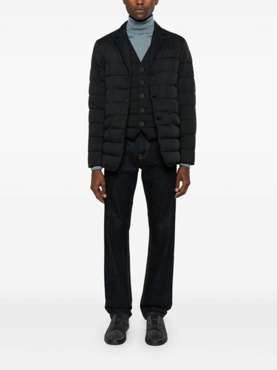 25FW 에르노 다운 베스트 그레이 PI002ULE12456Z9300 Black - HERNO