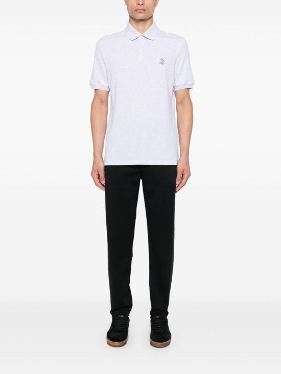 25FW 브루넬로 쿠치넬리 코튼 블렌드 트레이닝 팬츠 MM8313243GC101 Black - BRUNELLO CUCINELLI