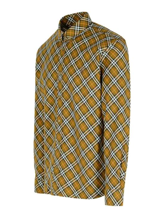 버버리 레귤러 핏 체크 코튼 셔츠 옥사이드 8098842 - BURBERRY