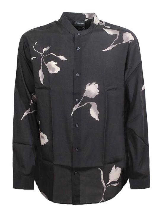 25SS 엠포리오 아르마니 긴팔 셔츠 EM001770AF14214FC165 Black