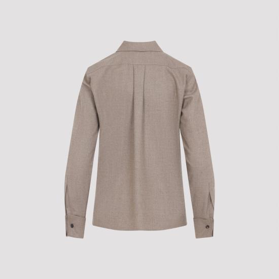 25FW 막스마라 셔츠 2521116042600 10257 002 CACHA SCURO NUDE NEUTRALS - MAX MARA