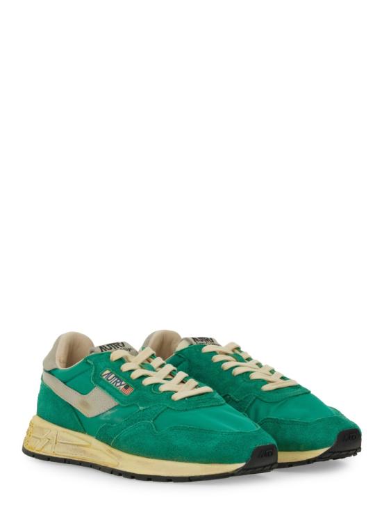 25SS 오트리 릴윈드 나일론 스웨이드 스니커즈 WVLM NC03 GREEN - AUTRY