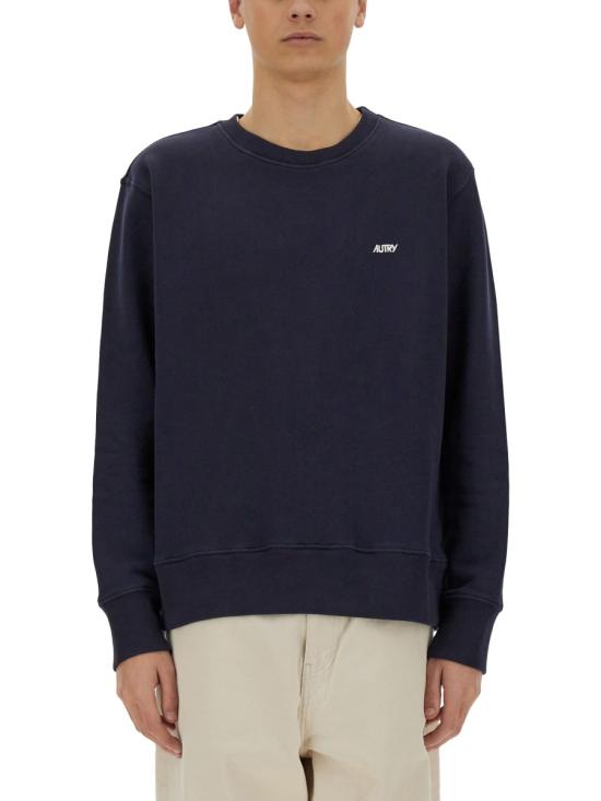 25SS 오트리 긴팔 티셔츠 SWPM A1JB BLUE