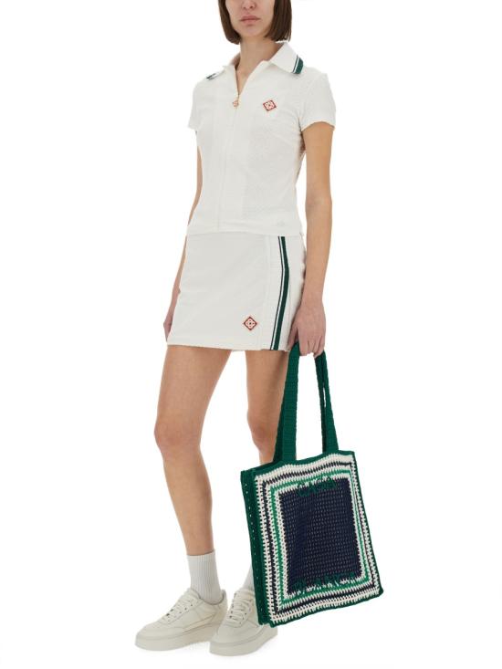 25SS 카사블랑카 스커트 WPS25 SK 134 01BRIGHTWHITE - CASABLANCA