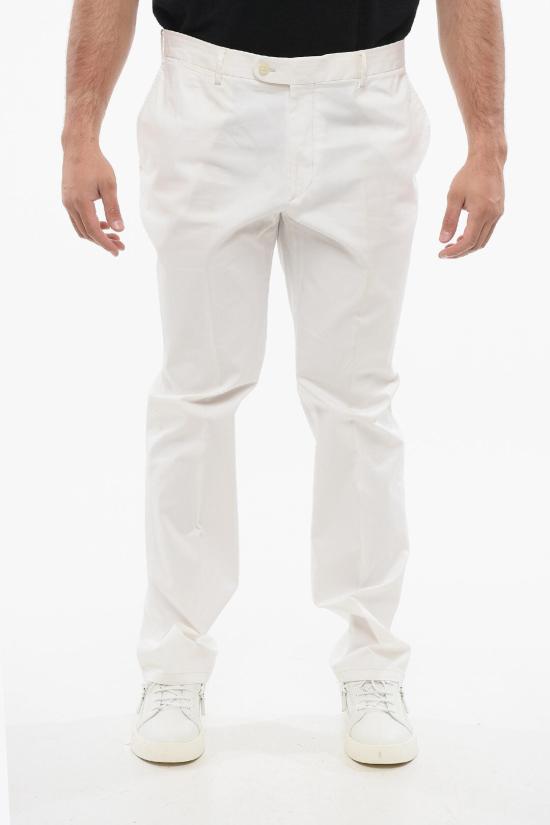  꼬르넬리아니 치노 팬츠 724D01 2113500 028 White