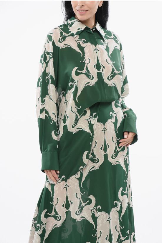  발렌티노 가라바니 롱 원피스 4B0VA8778LS YW9 Green - VALENTINO GARAVANI