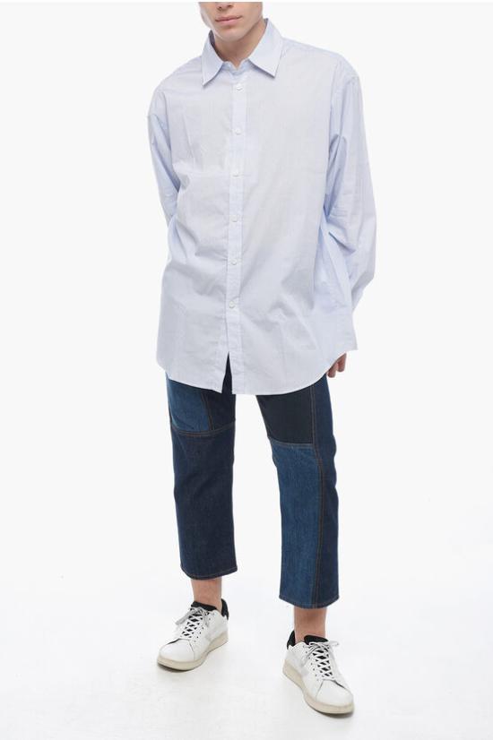  헤드 메이너 긴팔 셔츠 HM00S69CO BLWHSR Blue - HED MAYNER