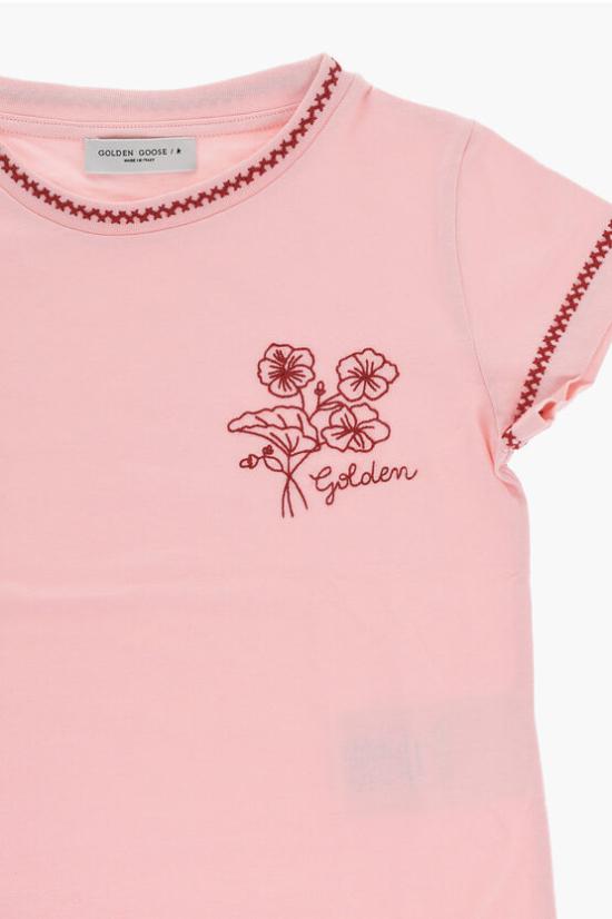  [키즈] 골든구스 티셔츠 GKP01390P001492 25182 Pink - GOLDEN GOOSE