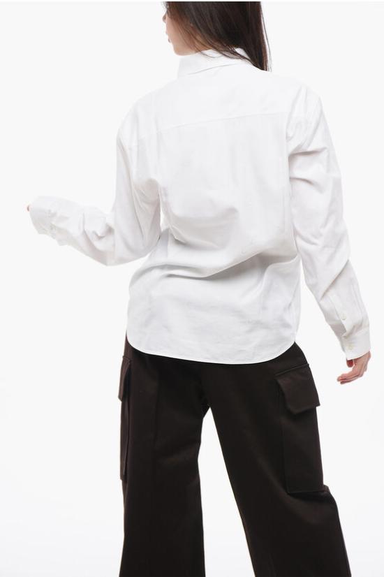  마린세르 블라우스 S092FW21WU WOTCO000500 White - MARINE SERRE