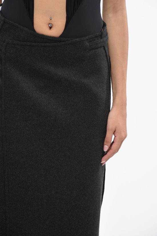  구찌 롱 스커트 799947ZARHE1157 Gray - GUCCI